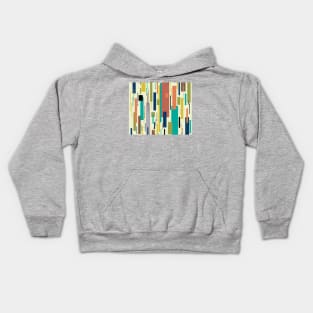 Color Blocks Mid Century Modern Minimalist design Kids Hoodie